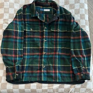 Old Navy Multicolor Plaid Flannel Shirt